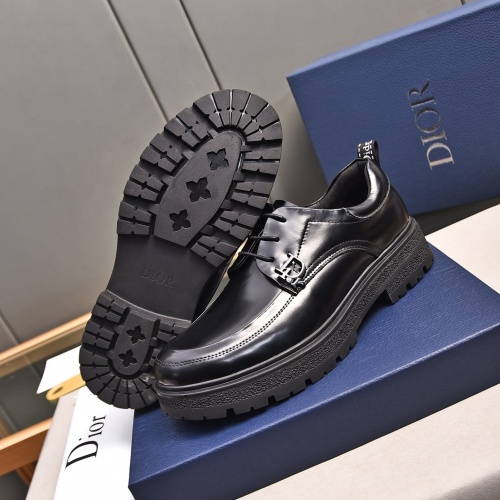 Replica Christian Dior Leather Shoes For Men #1236907 $92.00 USD for Wholesale