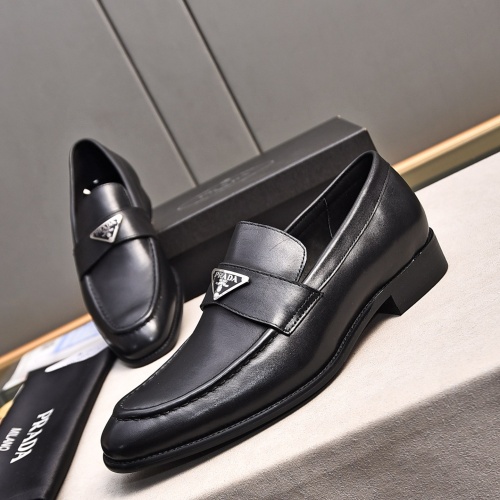 Prada Leather Shoes For Men #1236911 $98.00 USD, Wholesale Replica Prada Leather Shoes