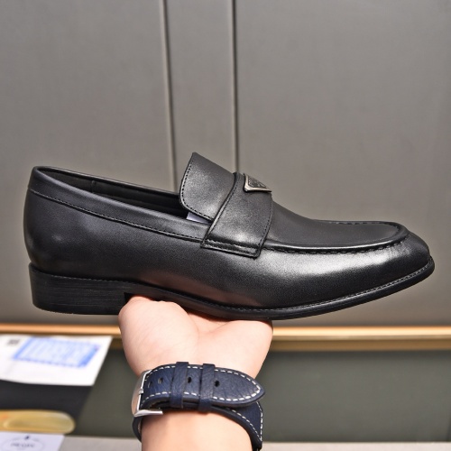 Replica Prada Leather Shoes For Men #1236911 $98.00 USD for Wholesale