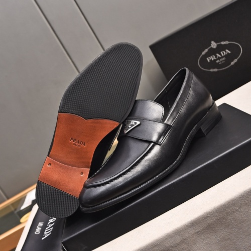 Replica Prada Leather Shoes For Men #1236911 $98.00 USD for Wholesale