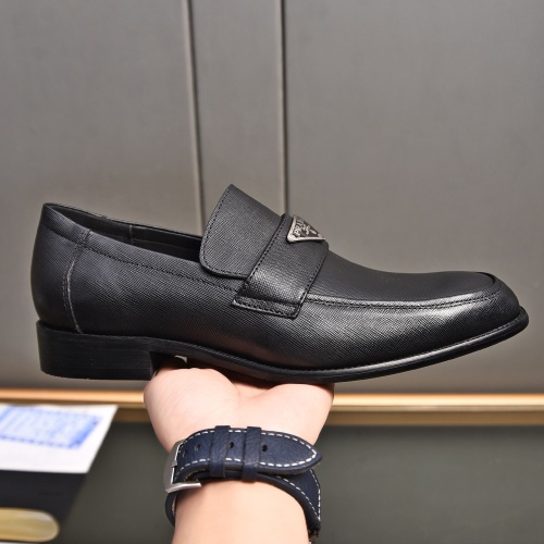 Replica Prada Leather Shoes For Men #1236912 $98.00 USD for Wholesale