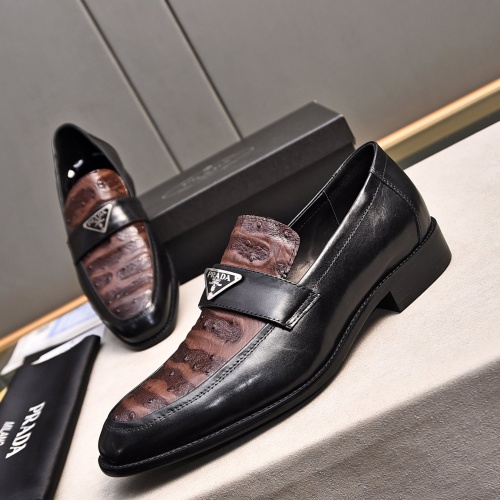 Prada Leather Shoes For Men #1236914 $98.00 USD, Wholesale Replica Prada Leather Shoes