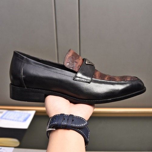 Replica Prada Leather Shoes For Men #1236914 $98.00 USD for Wholesale