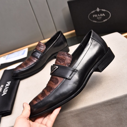 Replica Prada Leather Shoes For Men #1236914 $98.00 USD for Wholesale