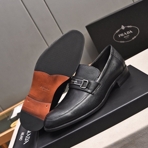 Replica Prada Leather Shoes For Men #1236915 $98.00 USD for Wholesale