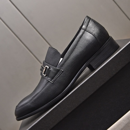 Replica Prada Leather Shoes For Men #1236915 $98.00 USD for Wholesale