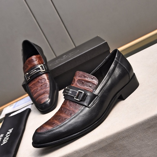 Prada Leather Shoes For Men #1236916 $98.00 USD, Wholesale Replica Prada Leather Shoes