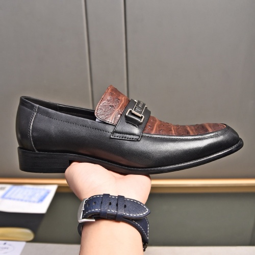 Replica Prada Leather Shoes For Men #1236916 $98.00 USD for Wholesale