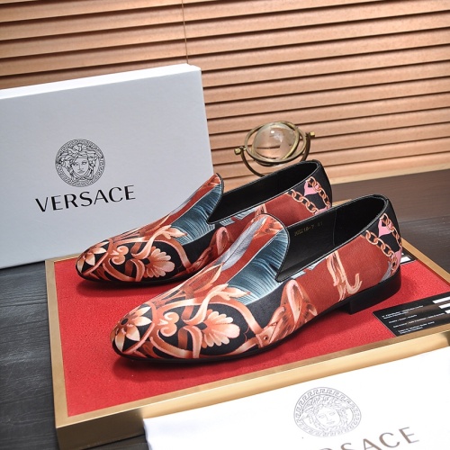 Versace Leather Shoes For Men #1236927 $85.00 USD, Wholesale Replica Versace Leather Shoes