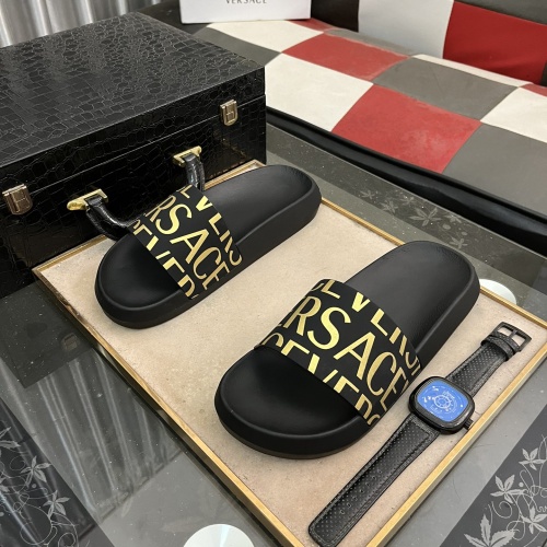 Versace Slippers For Men #1237175 $45.00 USD, Wholesale Replica Versace Slippers