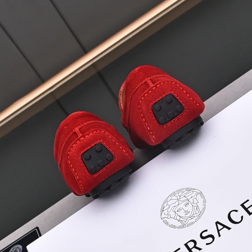 Replica Versace Leather Shoes For Men #1237191 $76.00 USD for Wholesale