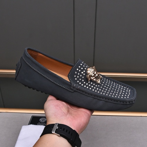 Replica Versace Leather Shoes For Men #1237192 $76.00 USD for Wholesale