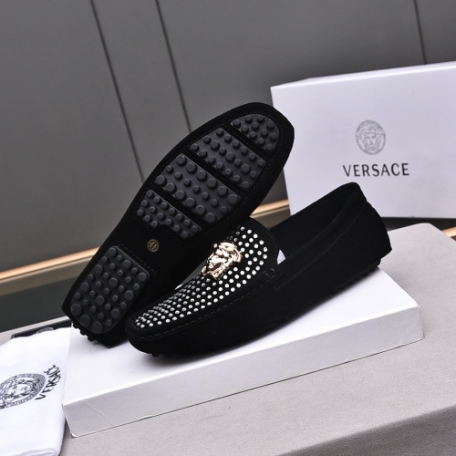 Replica Versace Leather Shoes For Men #1237198 $76.00 USD for Wholesale