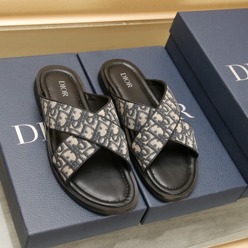 Christian Dior Slippers For Men #1237211 $72.00 USD, Wholesale Replica Christian Dior Slippers