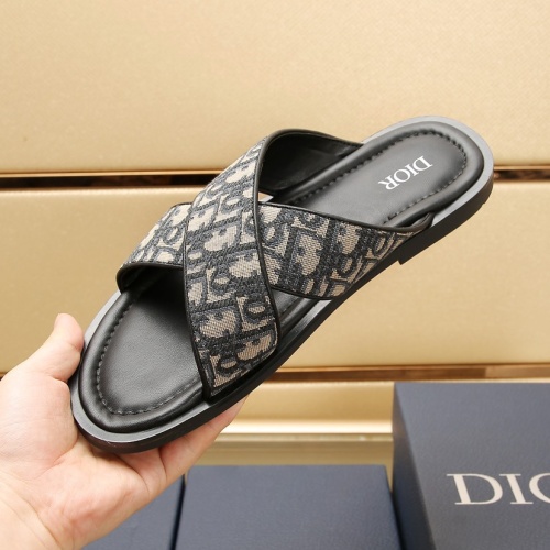 Replica Christian Dior Slippers For Men #1237211 $72.00 USD for Wholesale