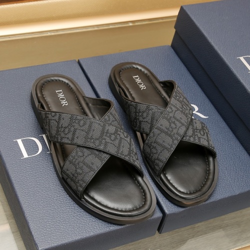 Christian Dior Slippers For Men #1237212 $72.00 USD, Wholesale Replica Christian Dior Slippers