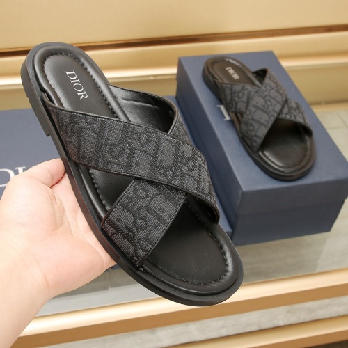 Replica Christian Dior Slippers For Men #1237212 $72.00 USD for Wholesale