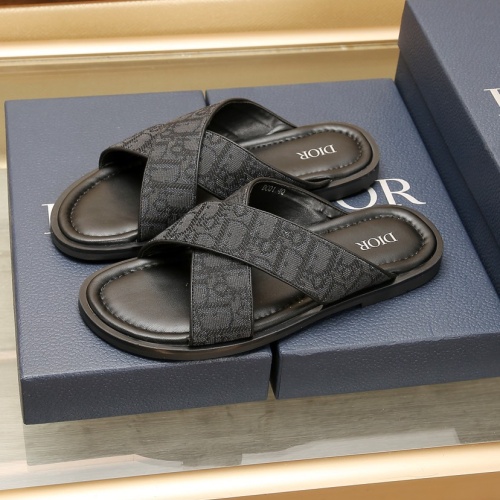 Replica Christian Dior Slippers For Men #1237212 $72.00 USD for Wholesale