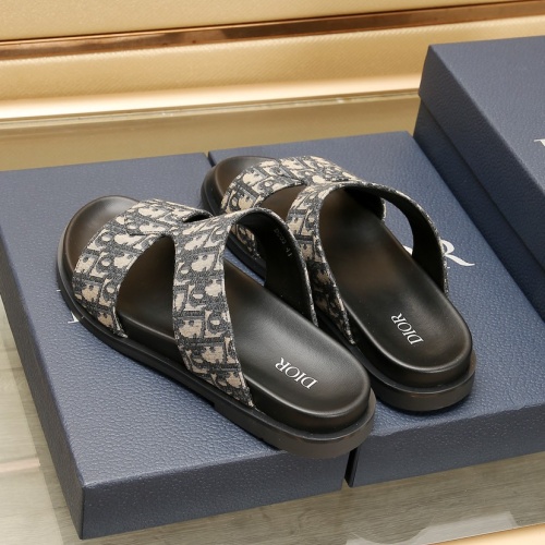 Replica Christian Dior Slippers For Men #1237213 $72.00 USD for Wholesale