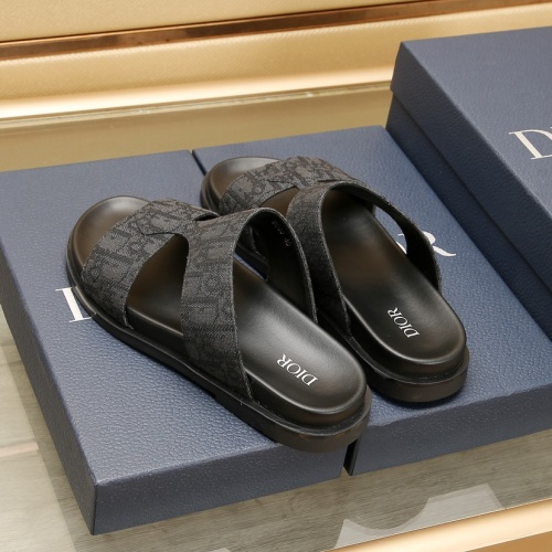 Replica Christian Dior Slippers For Men #1237214 $72.00 USD for Wholesale