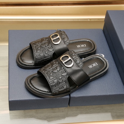 Replica Christian Dior Slippers For Men #1237218 $72.00 USD for Wholesale