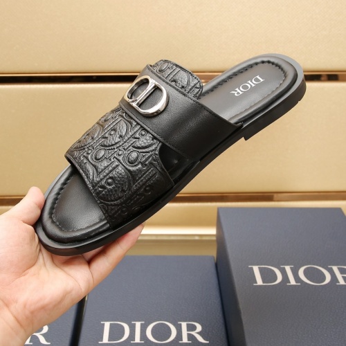 Replica Christian Dior Slippers For Men #1237218 $72.00 USD for Wholesale