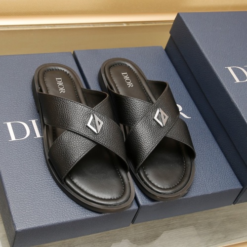 Christian Dior Slippers For Men #1237219 $72.00 USD, Wholesale Replica Christian Dior Slippers