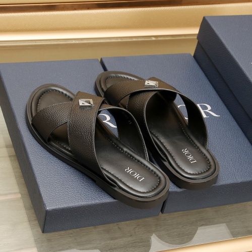 Replica Christian Dior Slippers For Men #1237219 $72.00 USD for Wholesale