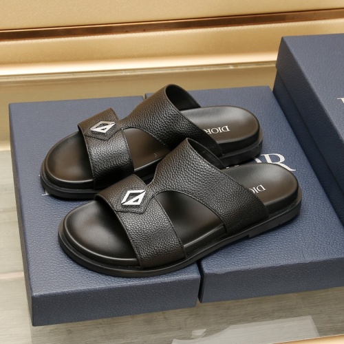 Replica Christian Dior Slippers For Men #1237220 $72.00 USD for Wholesale