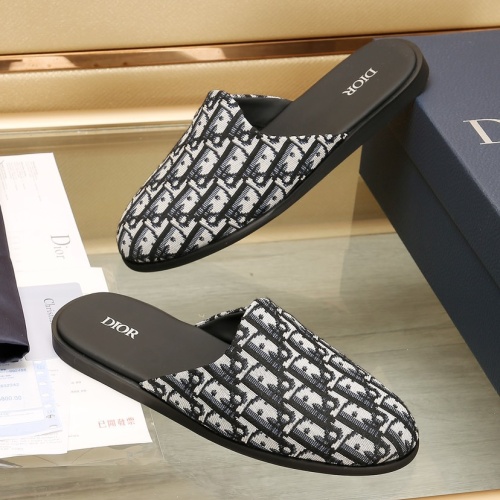 Replica Christian Dior Slippers For Men #1237222 $76.00 USD for Wholesale