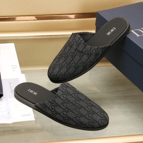 Replica Christian Dior Slippers For Men #1237223 $76.00 USD for Wholesale