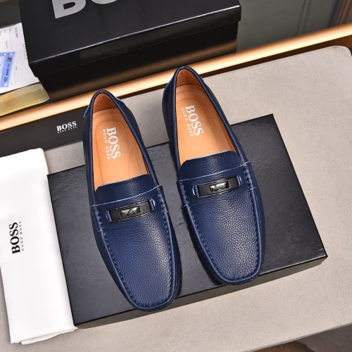 Boss Leather Shoes For Men #1237230 $76.00 USD, Wholesale Replica Boss Leather Shoes