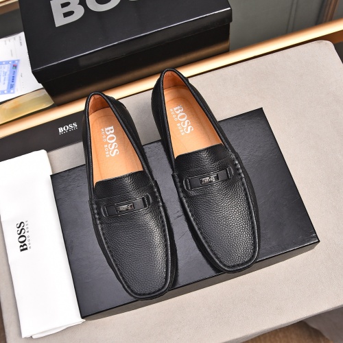 Boss Leather Shoes For Men #1237231 $76.00 USD, Wholesale Replica Boss Leather Shoes