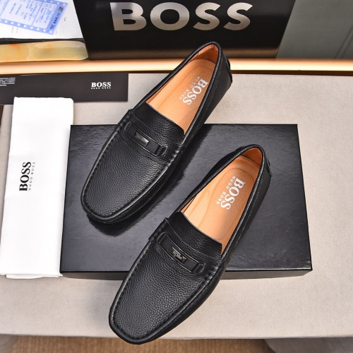 Replica Boss Leather Shoes For Men #1237231 $76.00 USD for Wholesale