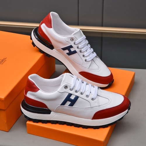 Replica Hermes Casual Shoes For Men #1237295 $80.00 USD for Wholesale