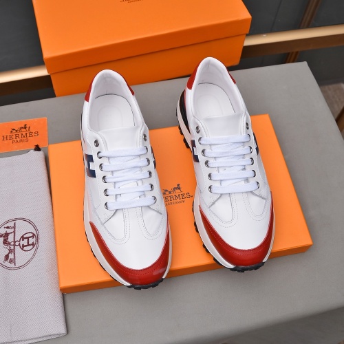 Replica Hermes Casual Shoes For Men #1237295 $80.00 USD for Wholesale