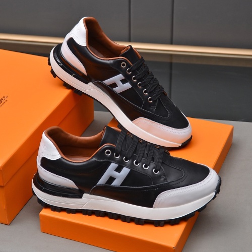 Replica Hermes Casual Shoes For Men #1237296 $80.00 USD for Wholesale