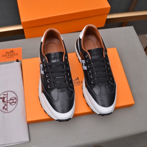 Replica Hermes Casual Shoes For Men #1237296 $80.00 USD for Wholesale