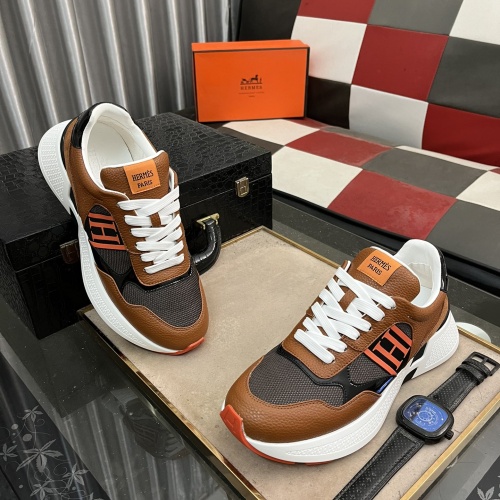 Replica Hermes Casual Shoes For Men #1237299 $98.00 USD for Wholesale