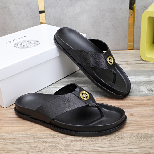 Replica Versace Slippers For Men #1237304 $56.00 USD for Wholesale