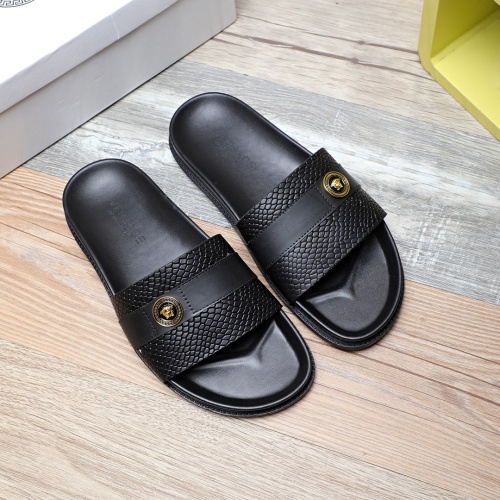 Versace Slippers For Men #1237305 $56.00 USD, Wholesale Replica Versace Slippers