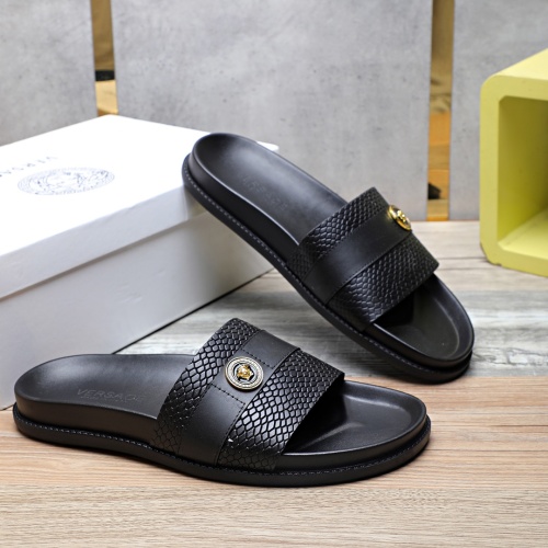 Replica Versace Slippers For Men #1237305 $56.00 USD for Wholesale