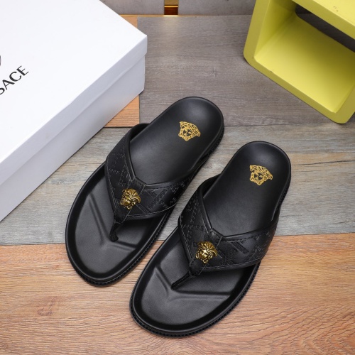 Replica Versace Slippers For Men #1237306 $56.00 USD for Wholesale