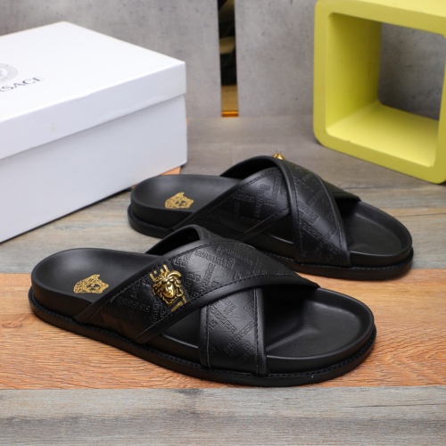 Versace Slippers For Men #1237307 $56.00 USD, Wholesale Replica Versace Slippers