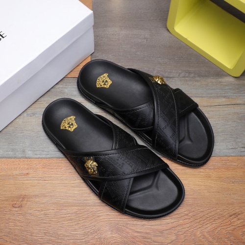 Replica Versace Slippers For Men #1237307 $56.00 USD for Wholesale