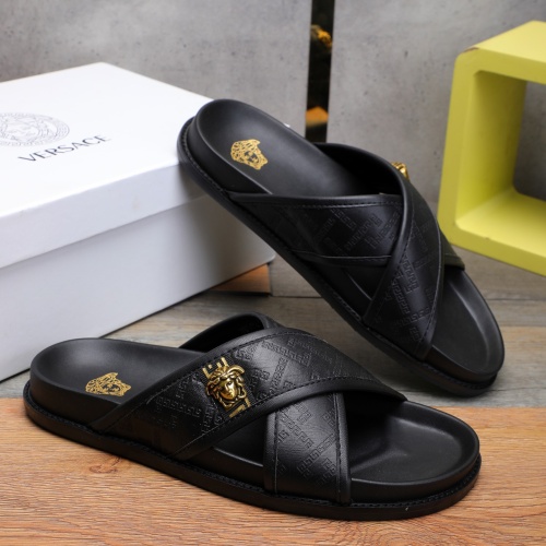 Replica Versace Slippers For Men #1237307 $56.00 USD for Wholesale