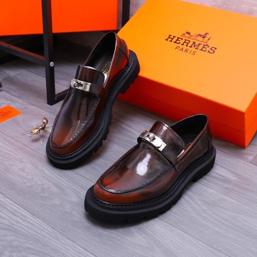 Hermes Leather Shoes For Men #1237311 $118.00 USD, Wholesale Replica Hermes Leather Shoes