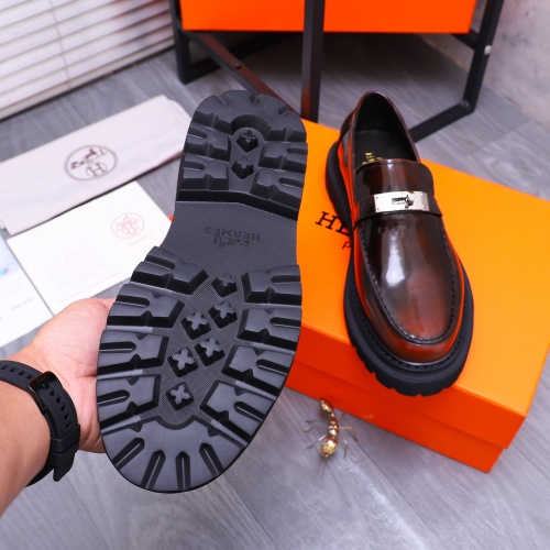 Replica Hermes Leather Shoes For Men #1237311 $118.00 USD for Wholesale