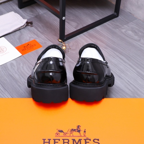 Replica Hermes Leather Shoes For Men #1237312 $118.00 USD for Wholesale