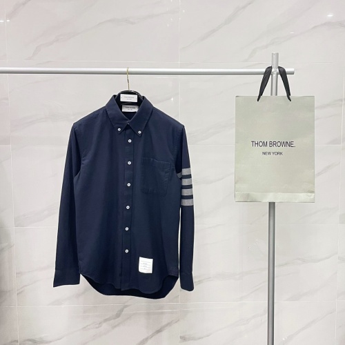 Thom Browne TB Shirts Long Sleeved For Unisex #1237325 $56.00 USD, Wholesale Replica Thom Browne TB Shirts